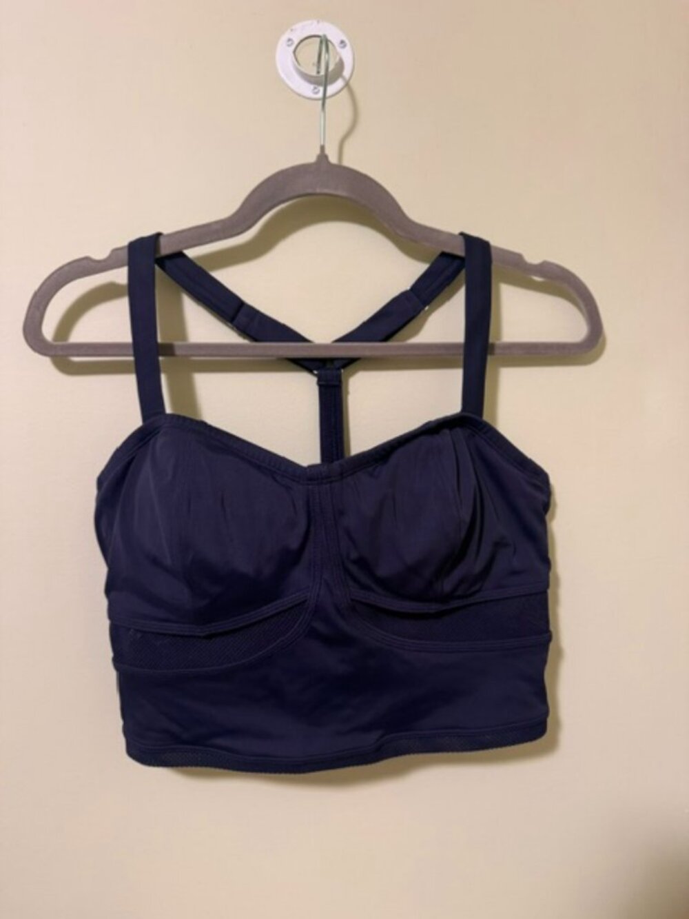 Athleta Swim Top, Underwire Size 36 B/C Navy Blue